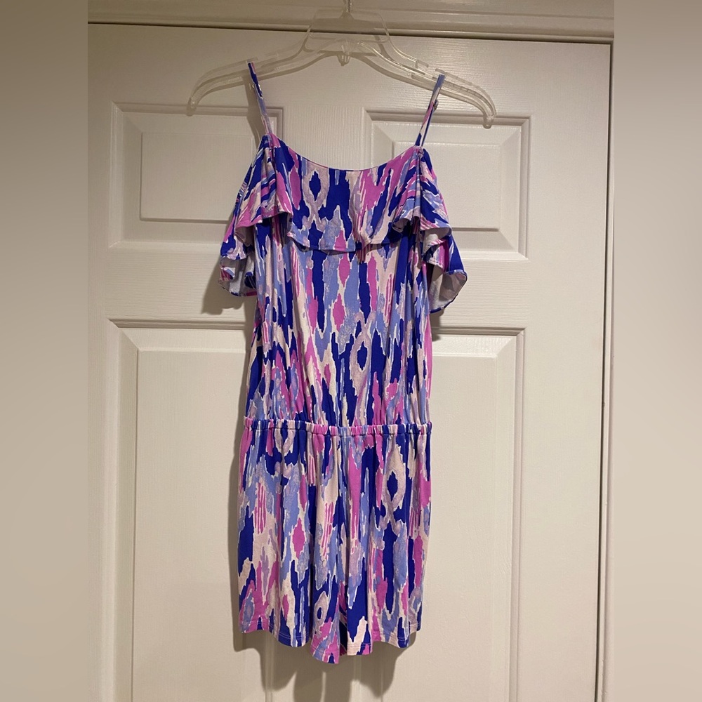 Lilly Pulitzer pink and purple romper Size XS great condition!